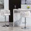Tabouret de bar pivotant à hauteur ajustable avec dossier tissé et repose-pieds-1747495817