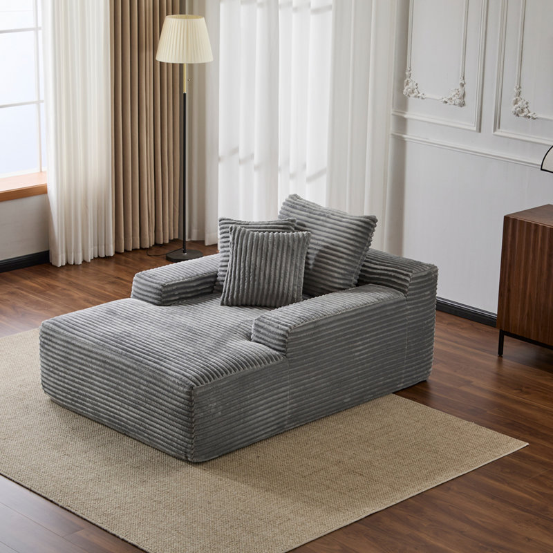 Chaise longue surdimensionnée Cozy Cloud, Gris