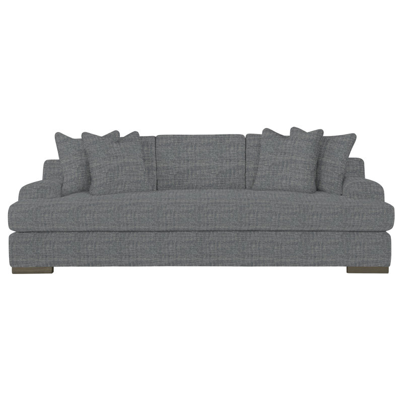 Andie 95'' Recessed Arm Sofa, Dark Grey Chenille 5533-011, Portobello