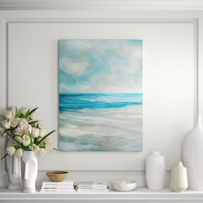 Surf And Sand I Print by Barclay Butera, 40" H x 30" W x 1.5" D, Image Brush Gel
