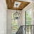 4-Light Lantern Geometric Chandelier in Matte Black