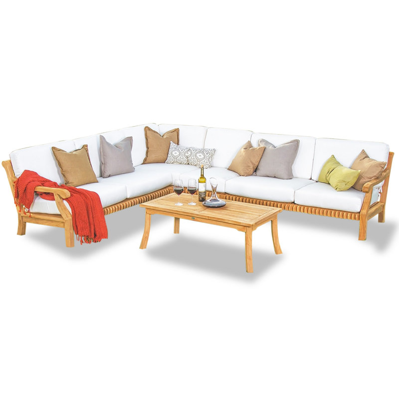 GivaSect - Person Patio Conversation Set, Natural