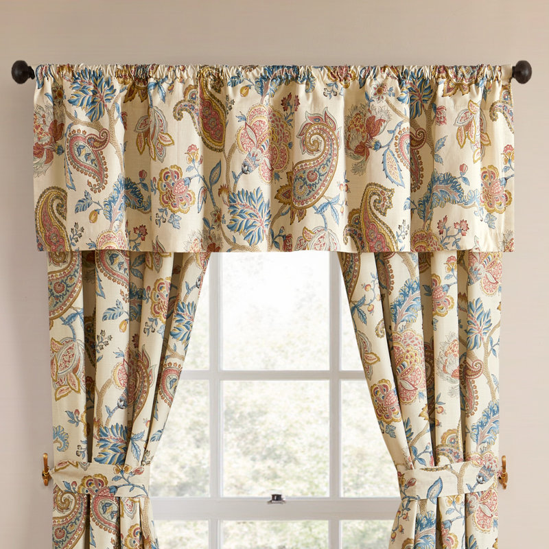 Fleur Floral Lined Tailored Valance