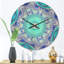 Horloge murale Wavy Curves and Circles-63617876