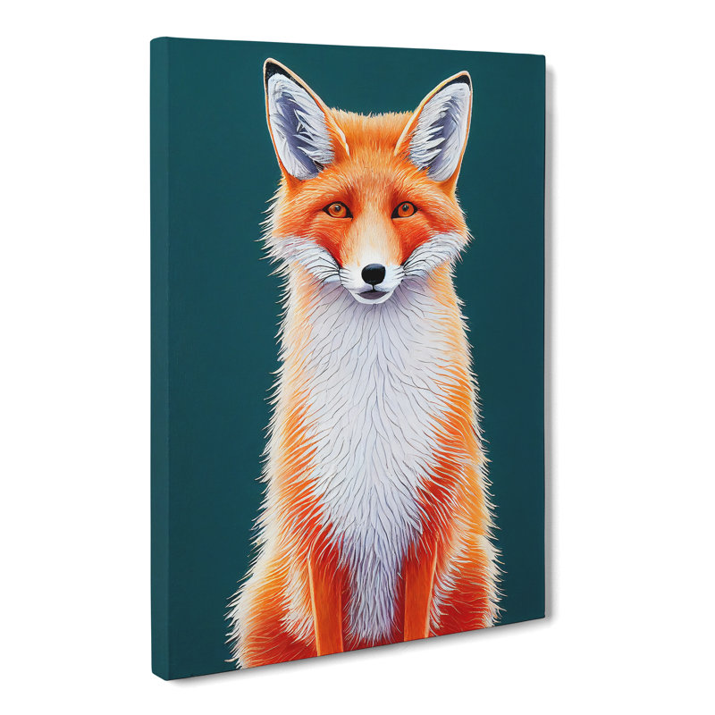 Fox - Wrapped Canvas, 50cm H x 35cm W x 3cm D