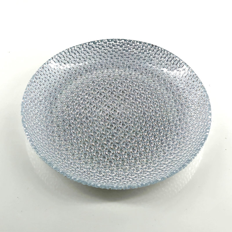 Ocer Gilded Glass Salad Plate Silver