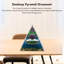 Crystal Pyramid 6CM Générateur d'énergie positive époxy pour soulager le stress, méditer, attirer la richesse et la chance