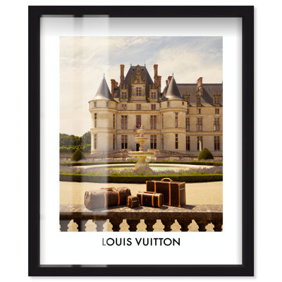 «Palace Garden I Shadowbox Print Glam» par Notoriart, cadre noir, 30 x 36
