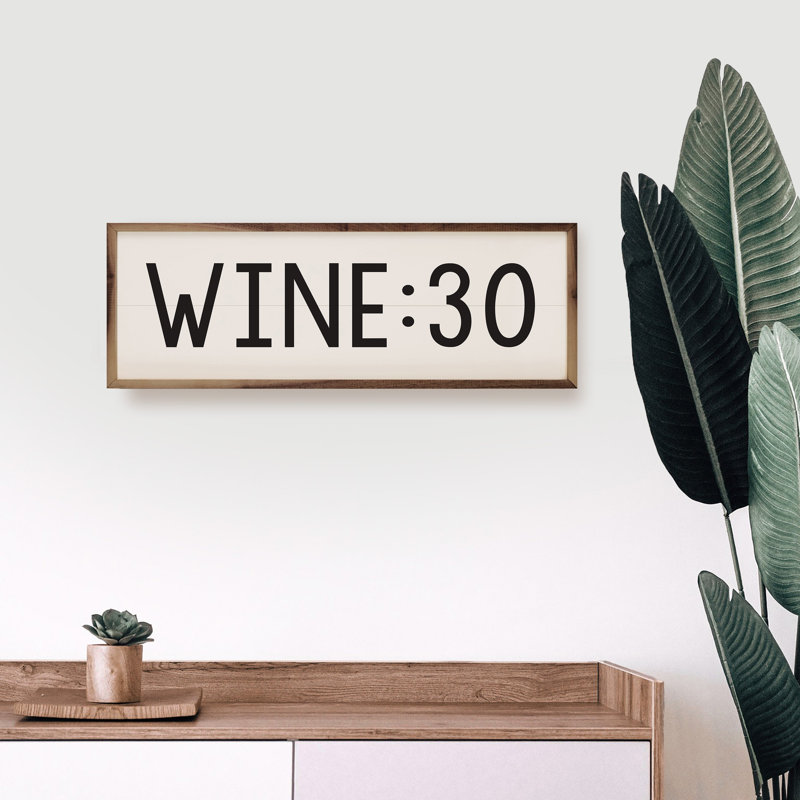 Wine 30, 12" H x 36" W