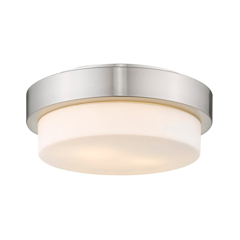 Ayzen Flush Mount, Pewter, 4" H x 10.5" W x 10.5" D