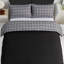 Microfiber Geometric Duvet Cover Set-126232002-126232004