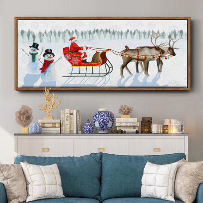 Santa's Snowmen Collection D-, toile encadrée
