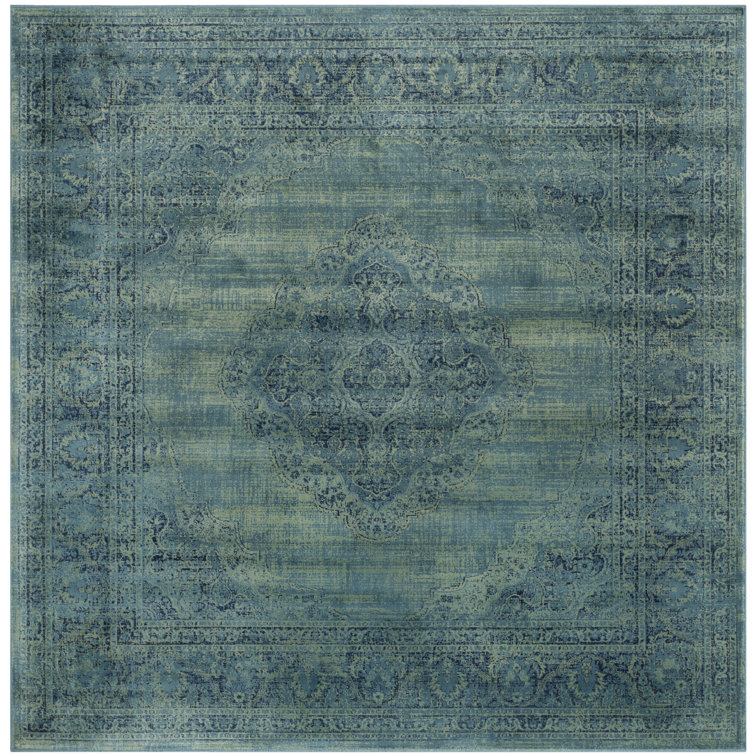 Goodfellow Oriental Turquoise/Blue Area Rug