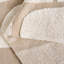 Tapis abstrait en coton tissé à plat à la main beige / ivoire Jaisvi-660566573