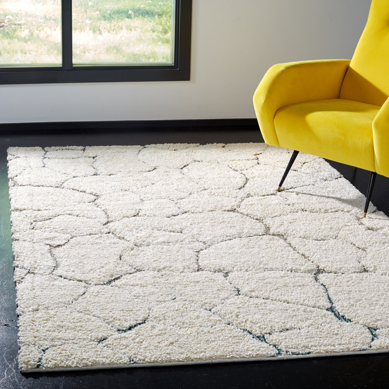 Grunwald Shag Performance Abstract Rug, Runner 2' x 8'