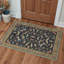 Tapis noir / vert Adonis Vintageon lavable à la machine avec envers antidérapant-1242621021