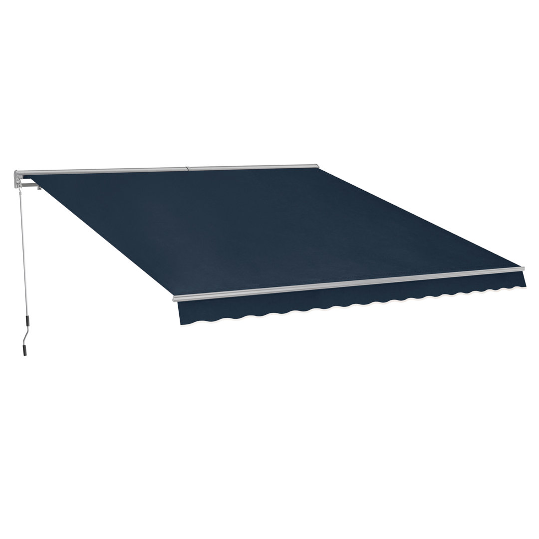 Patio Awning  Sunshade Canopy with Half-Cassette for Manual Retractable Awnings Arlmont & Co. Cover 