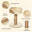 Cat Tree 49?cm Indoor Kitten Activity Centre with Large Perch Bed, Sisal Scratching Post & Dangling Ball-1531151141