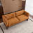 Square Arm Modern 3 Seater Boucle Sofa Upholstered Couch With Solid Wood Base
