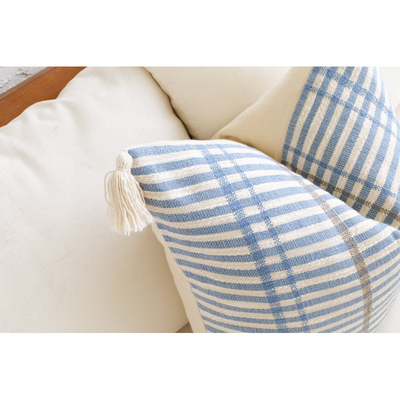 Ensemble de housse de coussin bleu côtier