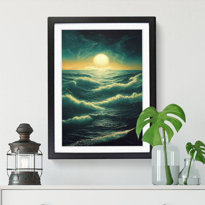 Seascape Cyberpunk - Single Picture Frame Painting
