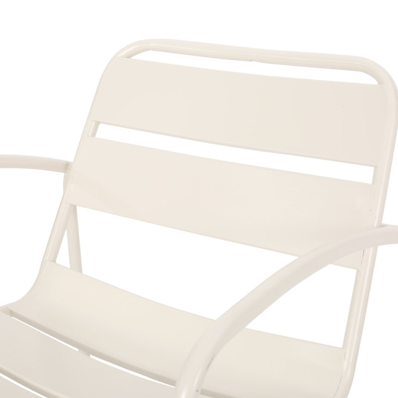 Chaises d'appoint Arij, Blanc mat