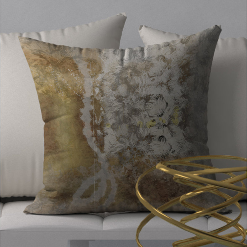 Housse et insert de coussin carré lumineux Glow-go, 18" x 18"