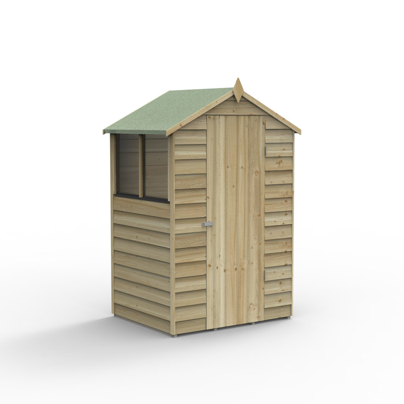 4Life Pressure Treated Apex Shed, Yes, 4ft. x 3ft.