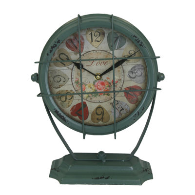 Analogue Metal Electric Tabletop Clock in