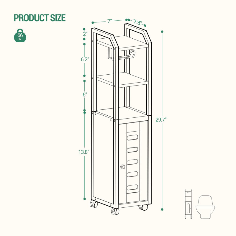 Armoire de salle de bain, Brun rustique