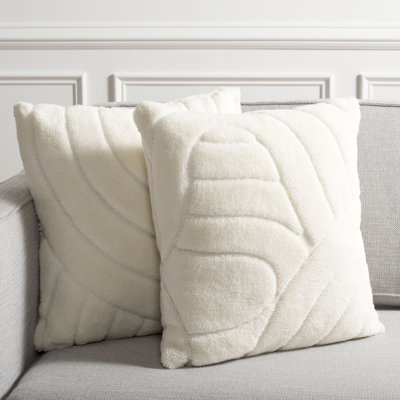 Verli Microfiber Throw Square Pillow Cover & Insert