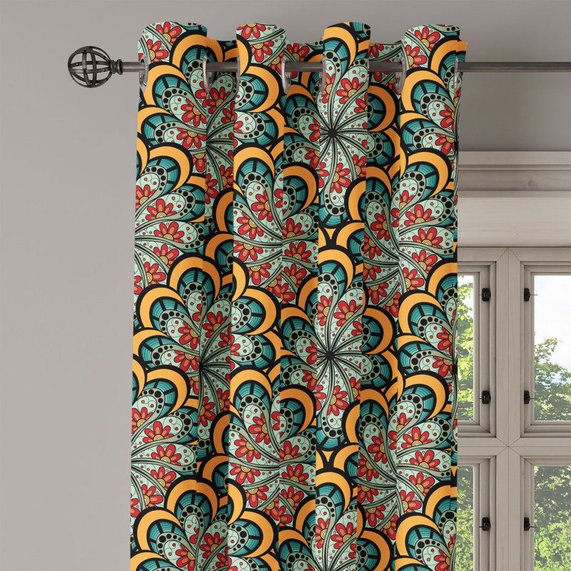Sateen Blackout Curtains / Drapes Single Panel