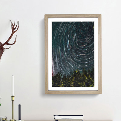 Stars Above a Forest in Austria - Picture Frame Painting Print
