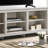 Bernardo Dusty Gray 70"W TV Stand With Open Shelves And Cable Management-384829717