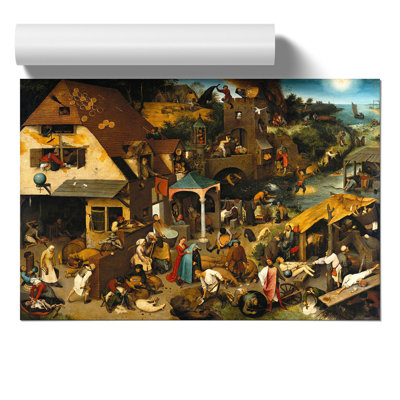Neverlandish Proverbs by Pieter Bruegel the Elder - Unframed Graphic Art