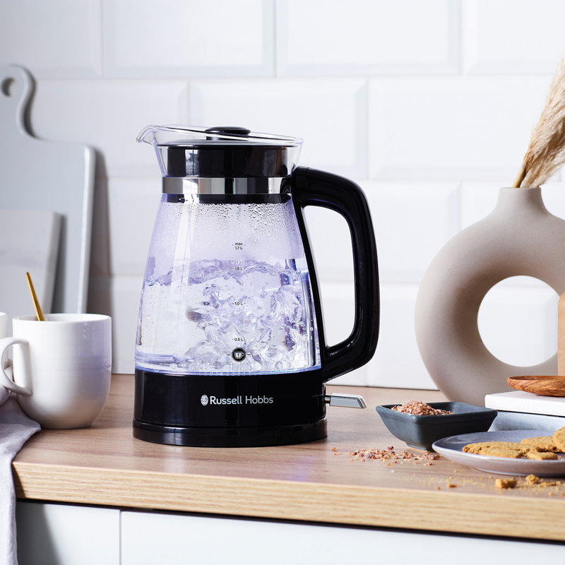 Classic 1.7L Glass Kettle, Black
