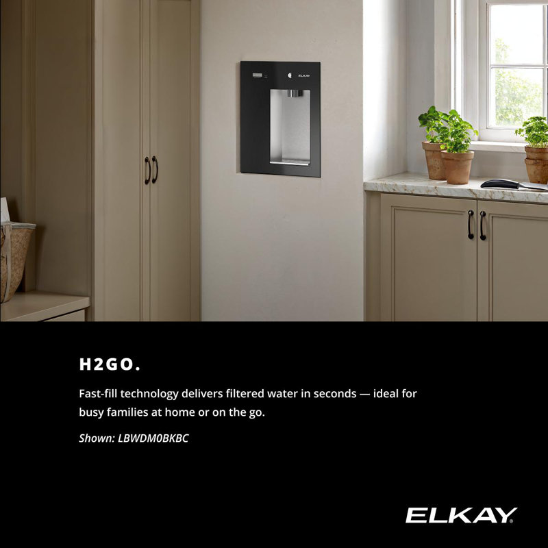 Liv EZ Mechanical Built-in Filtered Water Dispenser Non-refrigerated, Gray
