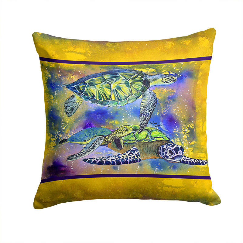 Turtle Outdoor Throw Pillow