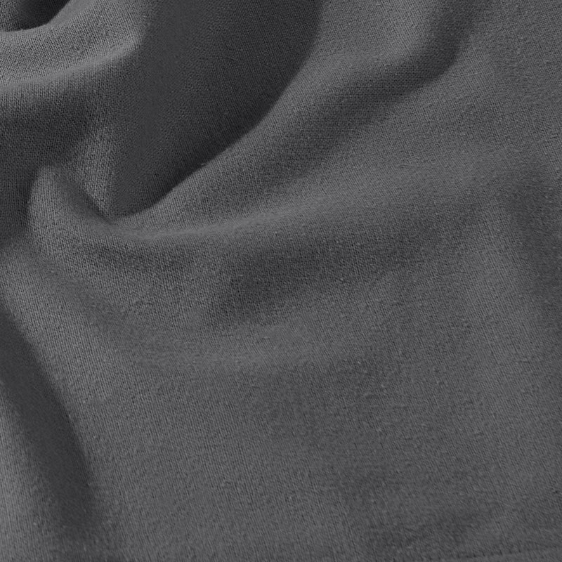 Drap-housse 100% flanelle de coton ultra doux, Gris, Drap-housse de taille simple
