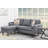 Gouvernour L Shaped Sectional Sofa Chaise with USB Charger & Pillows-113065661-113065652-113065655