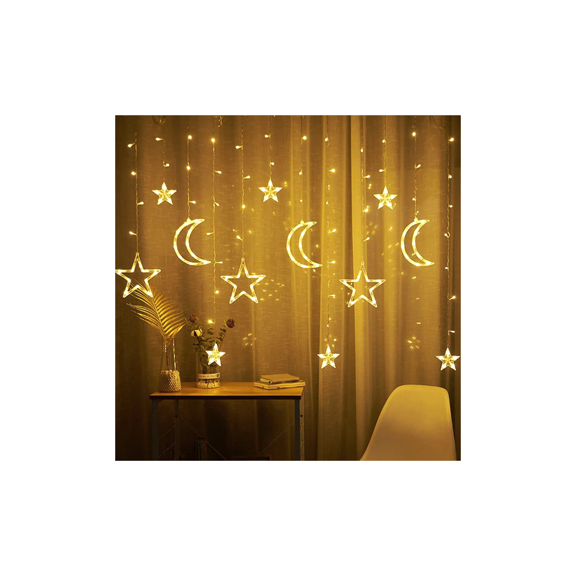 LED Icicle Lights, Beige