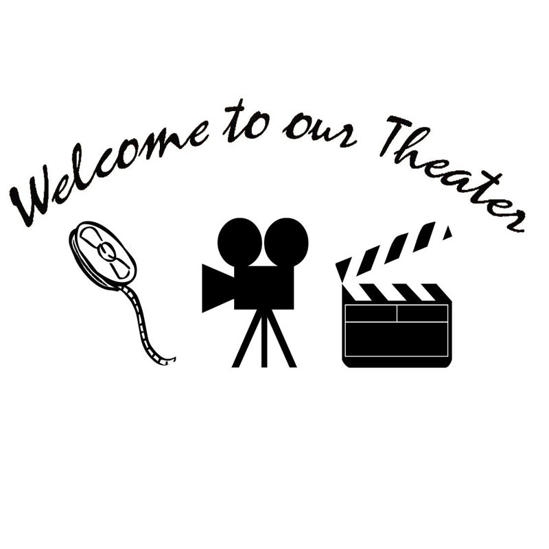 Décalcomanie murale welcome to the theater
