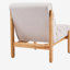 Fauteuil d'appoint Fluffy beige foncé avec structure en bois massif naturel-2103952420-2103952426