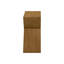 Table d'appoint contemporaine Amare en placage brun, H 24,25 po x l 24 po x P 11,75 po-717164065