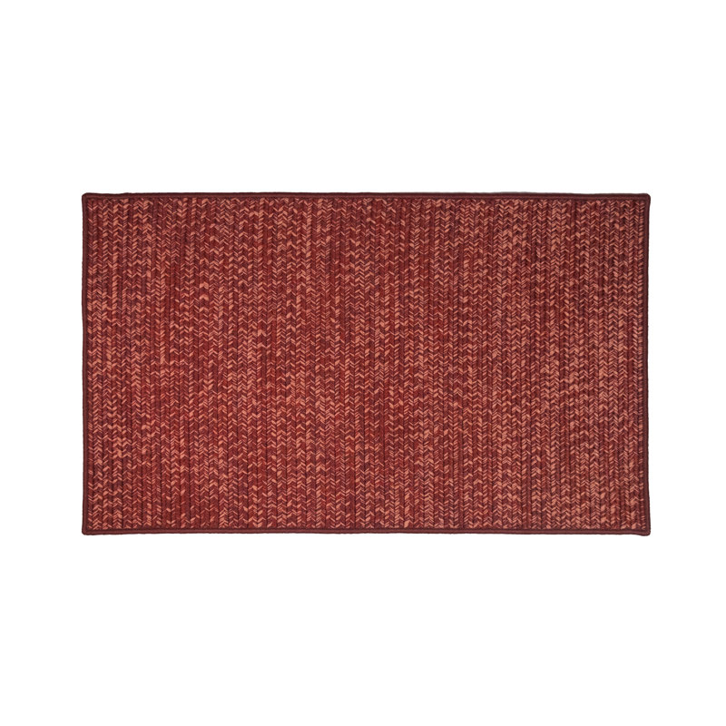 Paillasson intérieur / extérieur Blayden, Rouge automne, L 45 po x L 70 po
