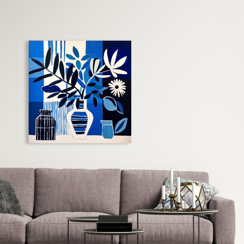 Blue Living - Fleurs de chambre à coucher pour décoration intérieure