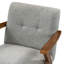 Fauteuil en bois avec pieds en forme de Z
