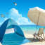 Tente de plage Icorer Pop Up-50725405