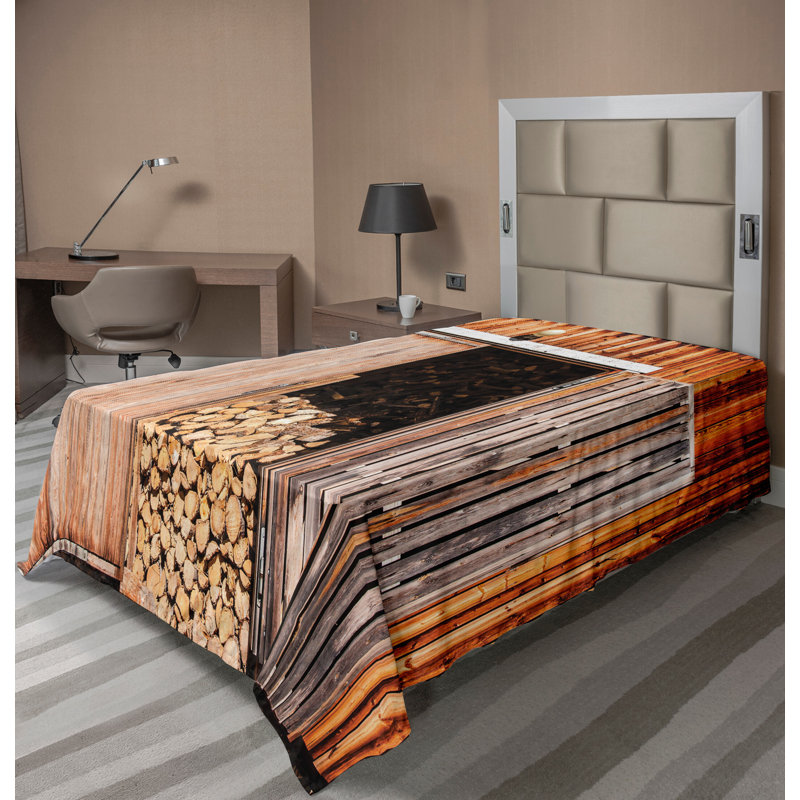 Drap rustique Ambesonne, Drap plat pour lit simple
