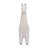 Clay Figurine, 11" Ivory Standing Llama Statue, Durable Clay Material